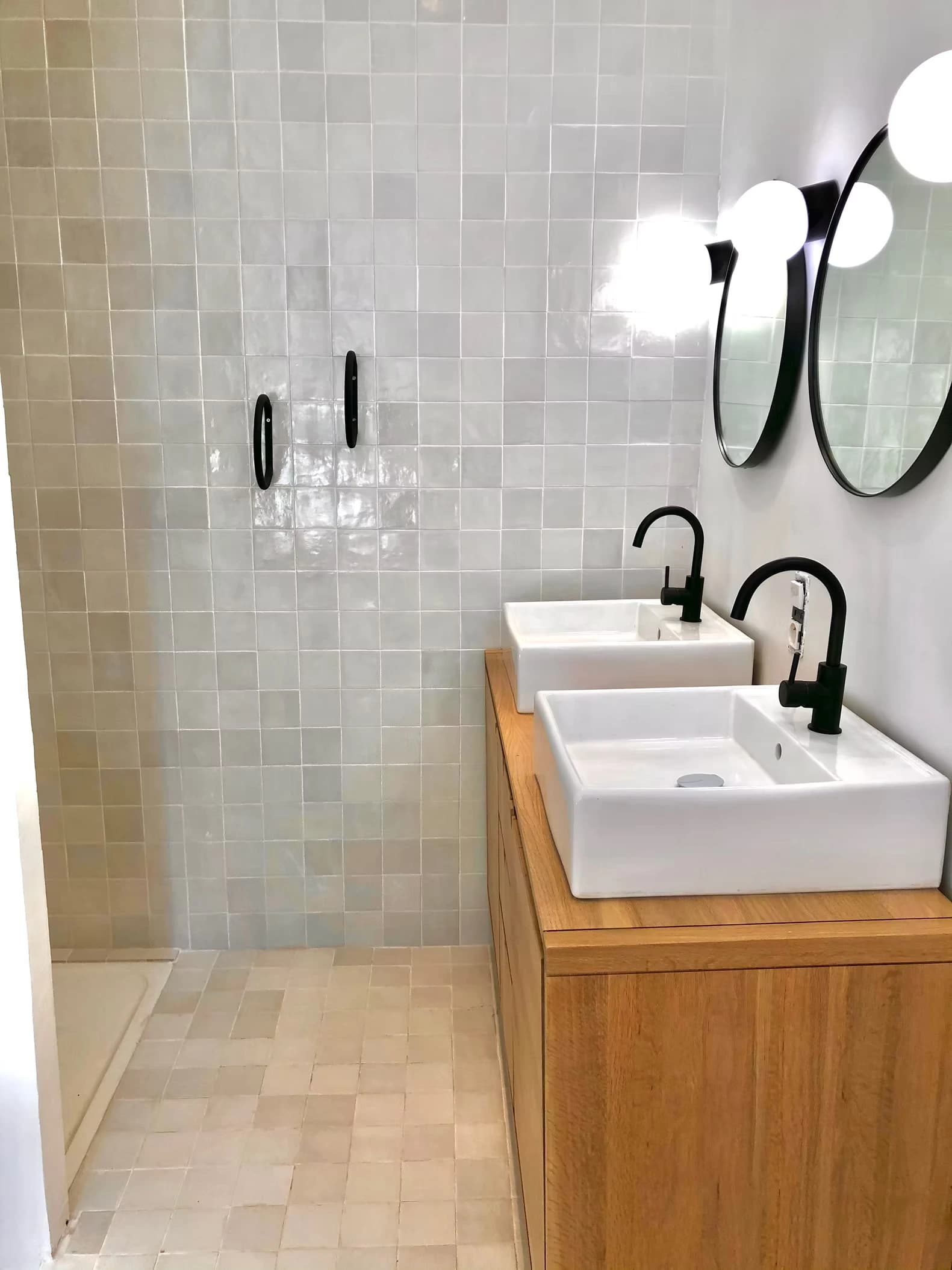 Rénovation espace douche et meuble vasque