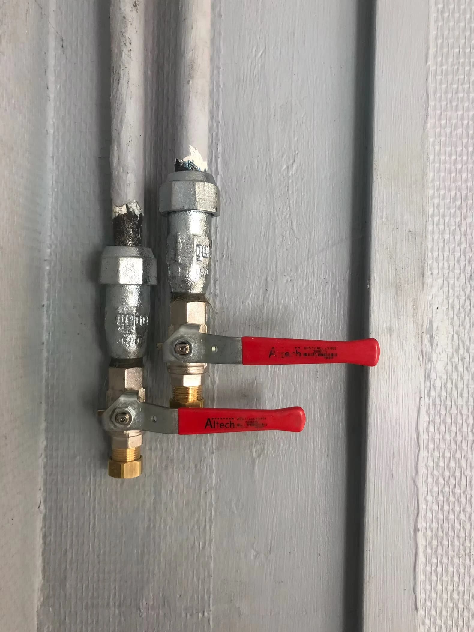 Installation vannes d'isolement